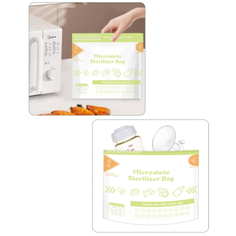 10 Sheets/set Reusable Microwa - Zwitsal Baby Products 评论和价格