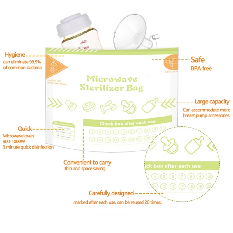 10 Sheets/set Reusable Microwa - Zwitsal Baby Products 评论和价格