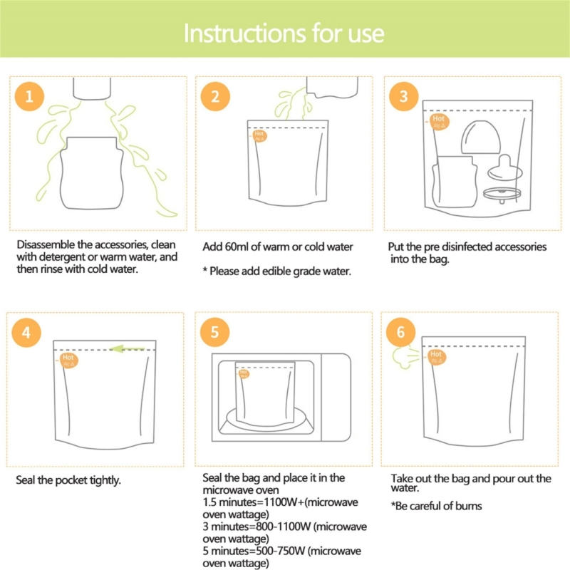 10 Sheets/set Reusable Microwa - Zwitsal Baby Products 评论和价格