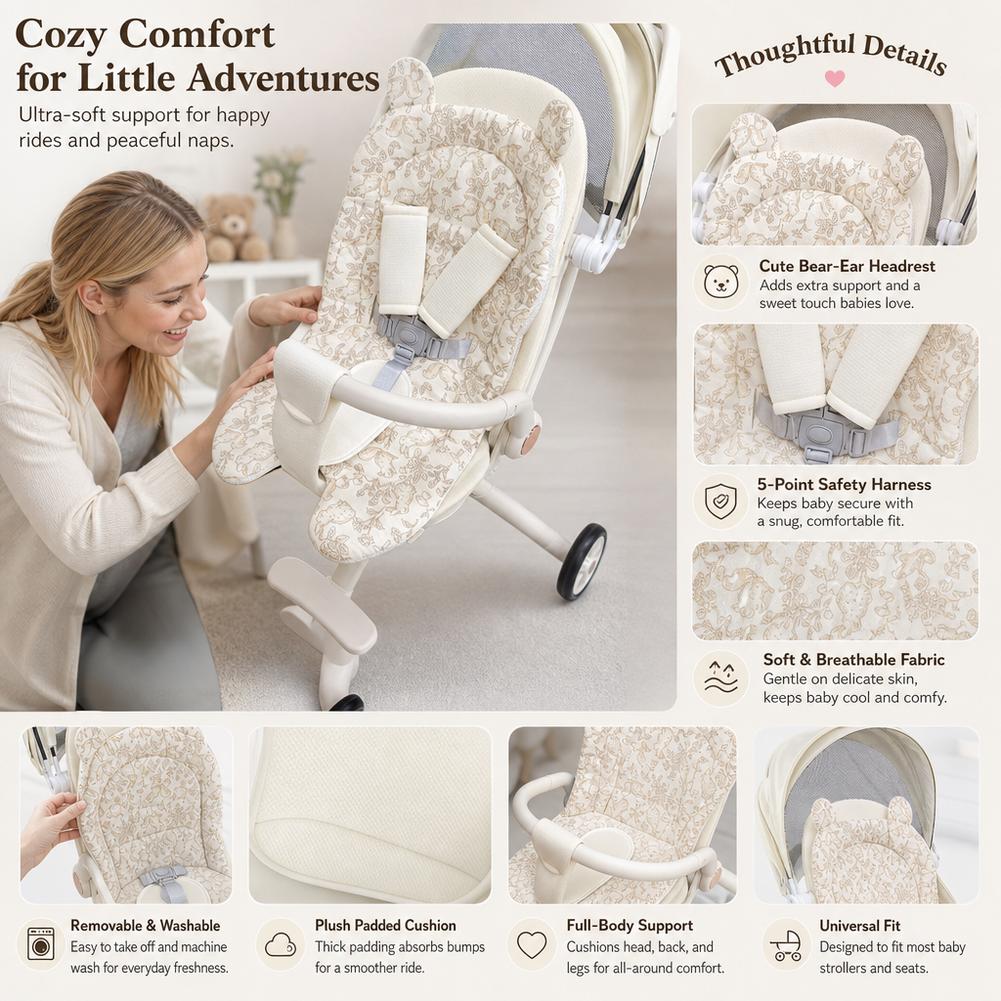 Baby Stroller Seat Cushion Sof - Infant Car Seat Cover 评论和价格